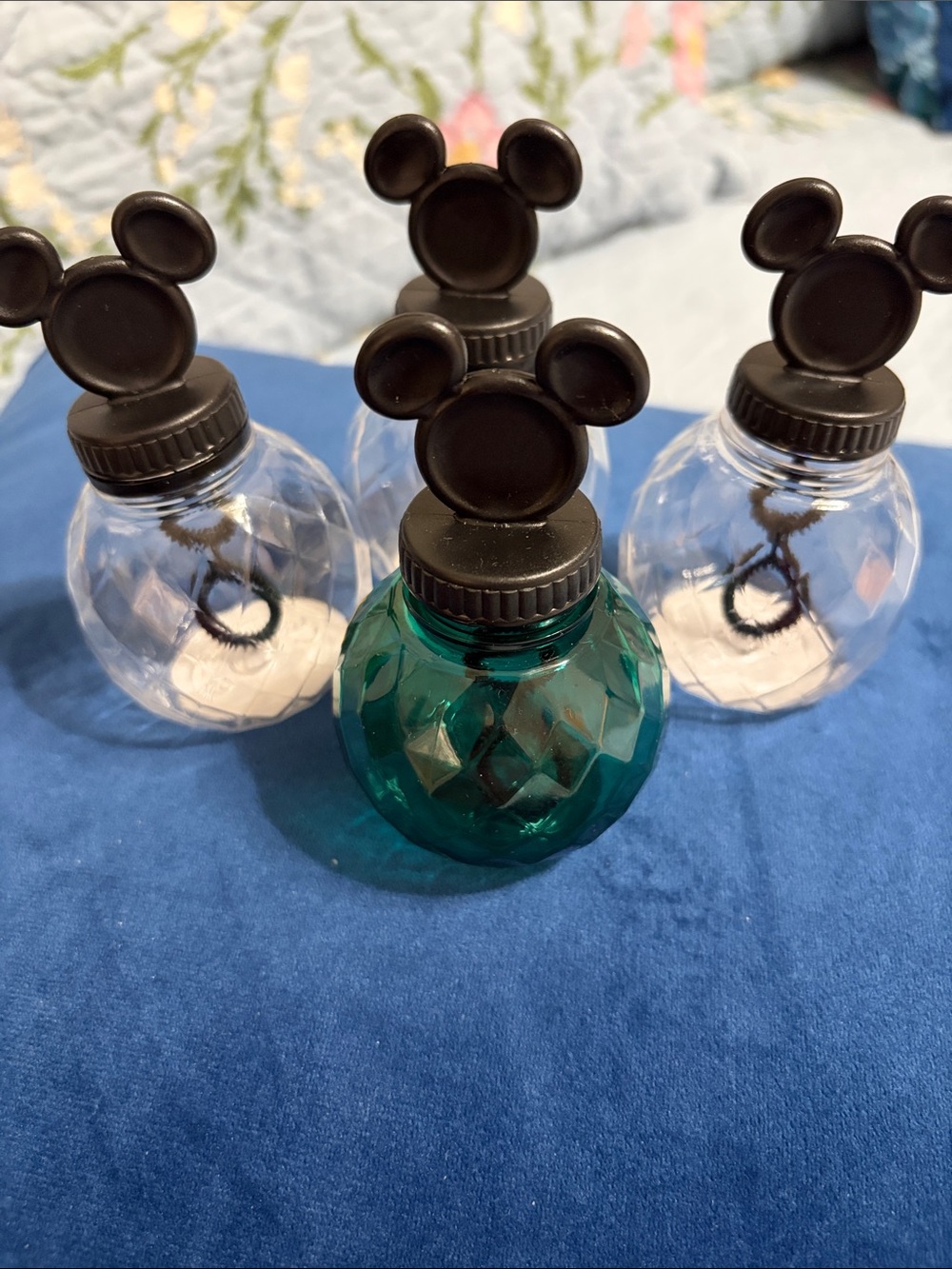 Mickey Mouse bubble solution lot of 4 refill empty bottles
